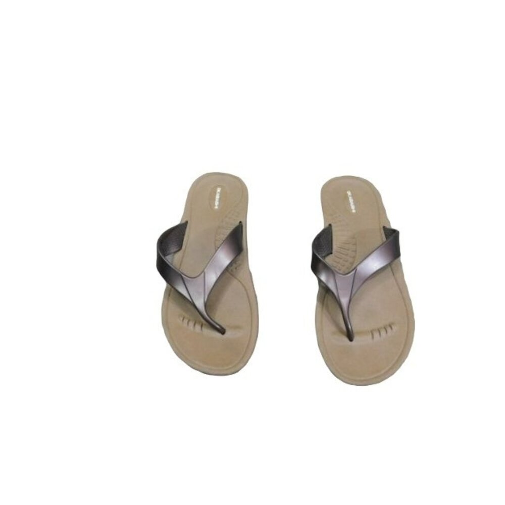 Okabashi Size LL Large 10-11 Brown Flip Flop Comfy Rubberized Sandals